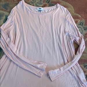 Old Navy Women's Soft Pink Long Sleeve Tee